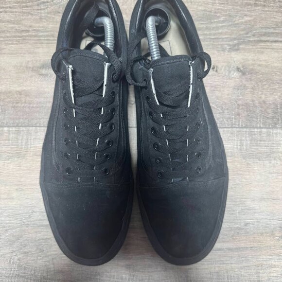 Vans Off The Wall Black Canvas Sneakers Men's Size 11 - Picture 2 of 7